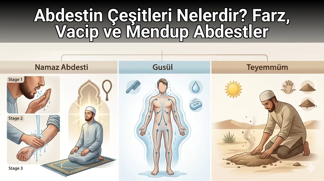 Abdestin Çeşitleri Nelerdir? Farz, Vacip ve Mendup Abdestler